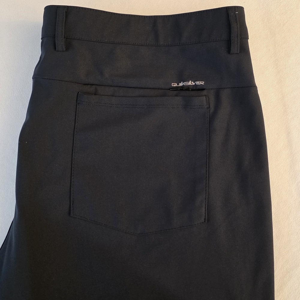 Quiksilver‎ Men Black Golf Pants Performance Chino Casual Lightweight Size 38X29